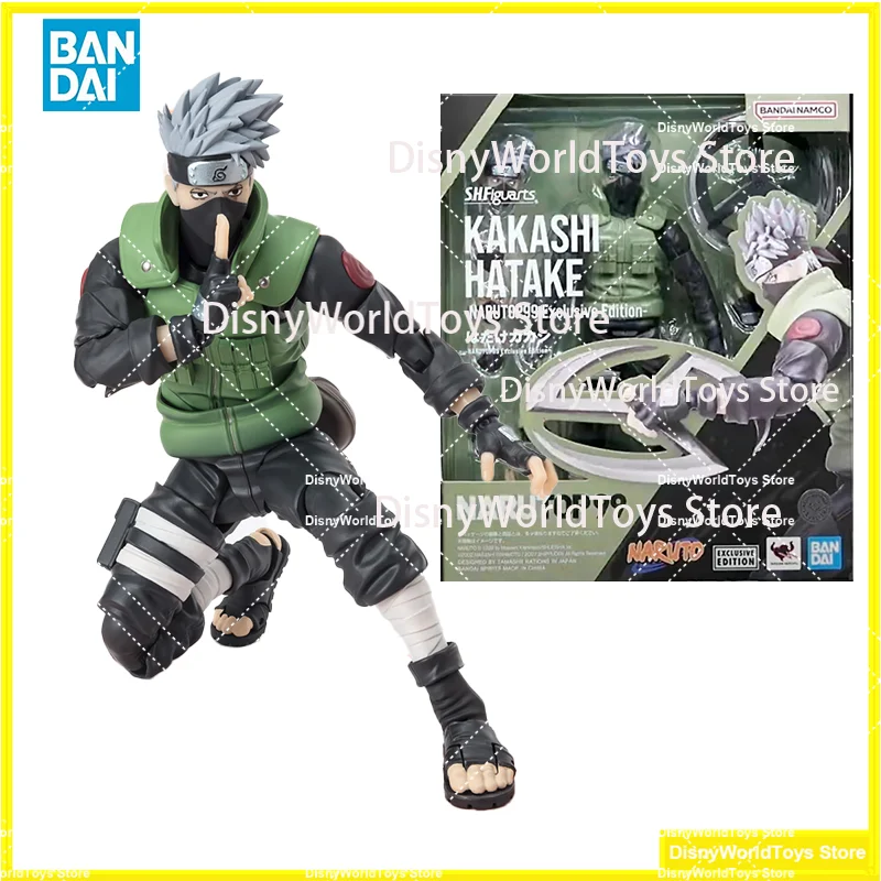 100% Original Bandai S.H.Figuarts SHF Kakashi Hatake NARUTOP99 2024 SDCC Exclusive Edition Naruto In Stock Anime Model Toys