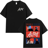 Rapper Maka Aura 2025 Tour Merch T Shirts Men Women Fashion Hip Hop T-shirt Casual Cotton O-Neck Short Sleeve T Shirt Streetwear