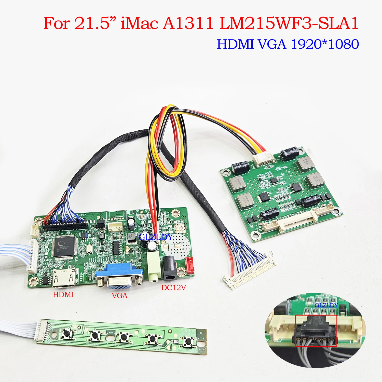 

Плата контроллера HDMI VGA 58C для A1311 imac LM215WF3-SLA1 LM215WF3(SL)(A1) 1920*1080 21,5-дюймовый светодиодный экран, монитор, дисплей