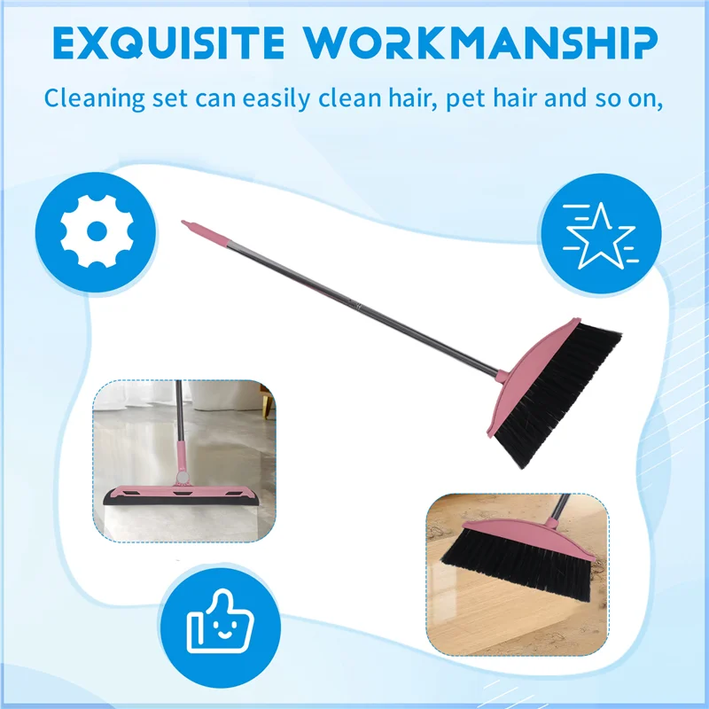 A40Z-Совок, набор метлы, стеклоочиститель для пола, набор для бытовой уборки с длинной ручкой, набор для чистки вестибюля, бытовой кухни