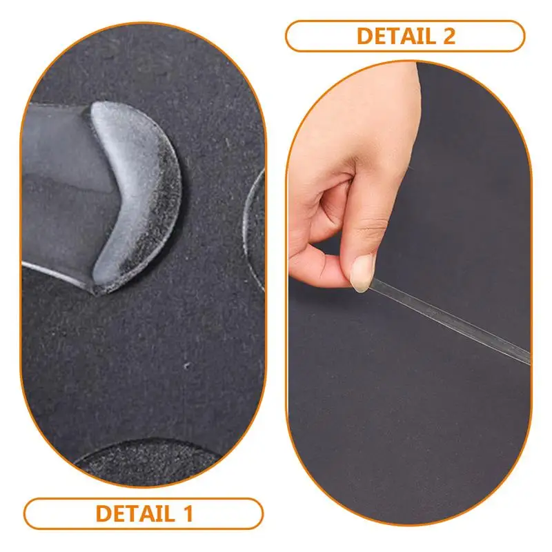 7 hojas de carteles de masilla de pared extraíbles, cinta adhesiva transparente de doble cara, fijadores de pegamento acrílico, pegatina para uñas