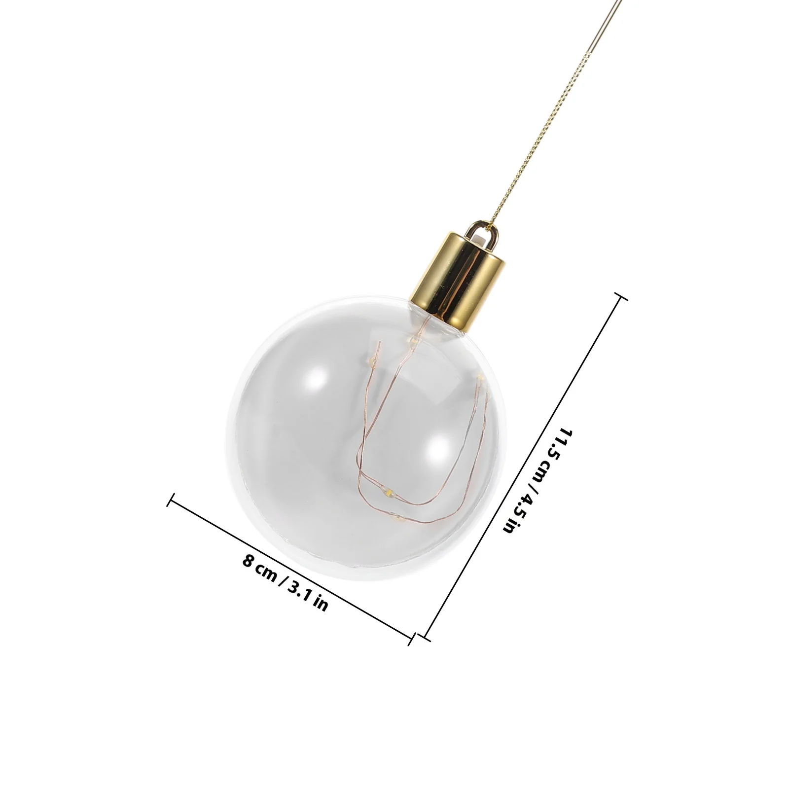 1 مجموعة LED عيد الميلاد الحلي الفراغات التسامي المعلقات DIY لشجرة ديكور الدافئة توهج أضواء عطلة الحرفية لم تنته