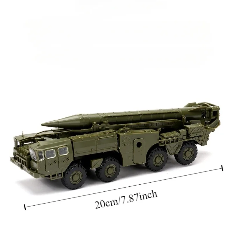 Ex-soviético Scud B-type Missile Launch Vehicle, Caminhão Militar, Boy Assembly Toy, Decoração, Sandtable Game, Boy Collection, 4D, 1/72