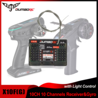 DUMBORC X10F(G) Receiver 10CH Lamp Control Voltage Return for DDF-350 RC Remote Controller 2.4GHZ Transmitter X5P X6PM X10P X6P