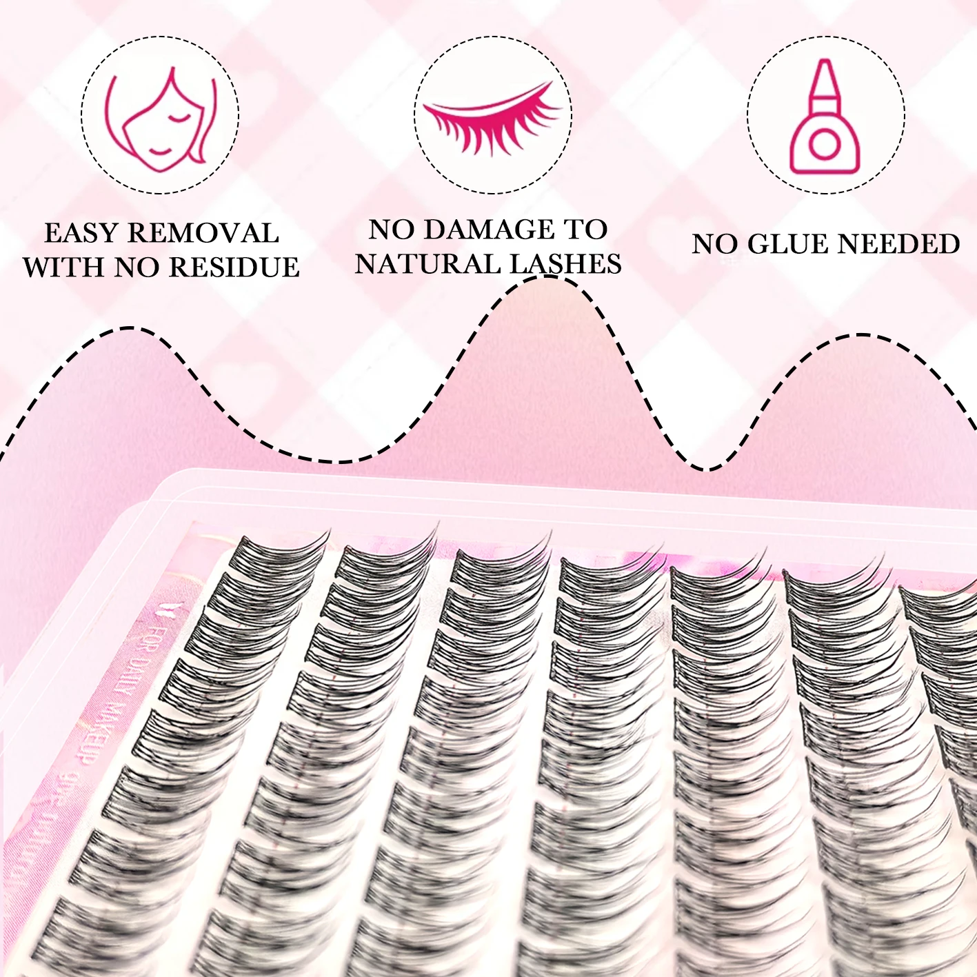 Daily Lash Win: Falsches Wimpernverlängerungsset im koreanischen Stil mit 120 selbstklebenden Clustern – weich, natürlich und in Sekunden fertig! – Detail 5