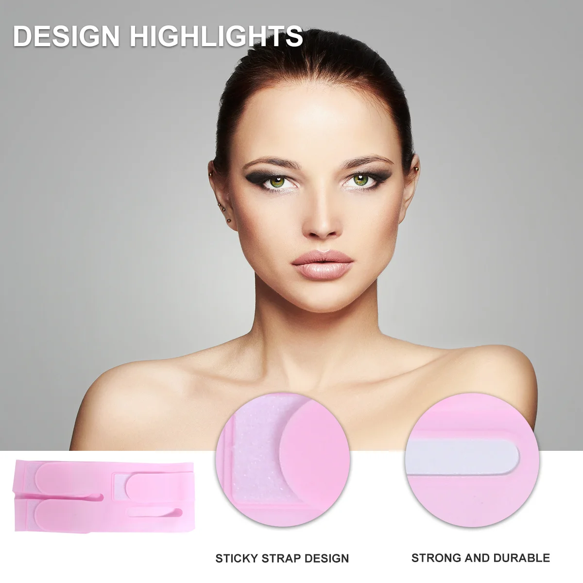 Rosto cinto de emagrecimento facial premium silicone duplo queixo redutor tensão levantar banda rosto máscara fina facial mais magro