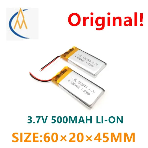 

602045-500mah smart home LED lighting speaker electric toothbrush polymer lithium battery recharged 1100 times