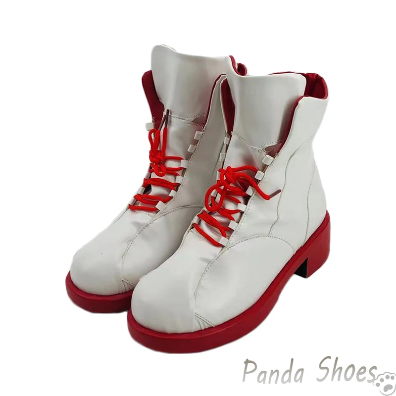 Chainsaw Man Cosplay Shoes, White Encounaker Boots, Comic Power Costume, Prop Shoes, Anime Cosplay, Halloween