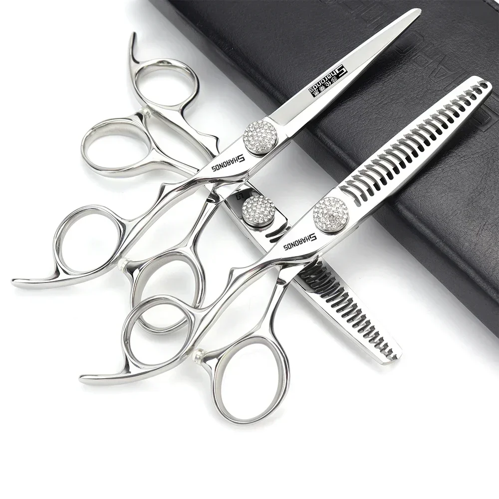 Hairdressing Professional Scissors 6 Inch Japanese 440C Steel Dedicated Hairdresser Specialized Thinning Clippers Hair Scissors