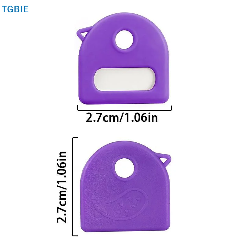 [TL]【TL】20Pcs Elastic Key Identifiers Protector Key Toppers Cover Soft Rubber Colored Key Caps Covers DIY Accessories