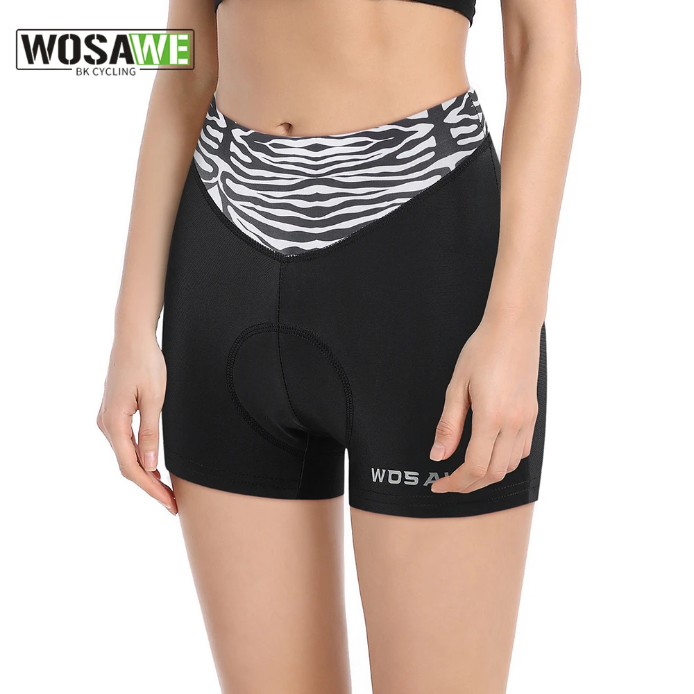 

Wosawe Women's Bicycle Shorts Padded Summer Cycle Short Pants Riding Road Biking Shorts Tights MTB Bike Tights Cycling Shorts