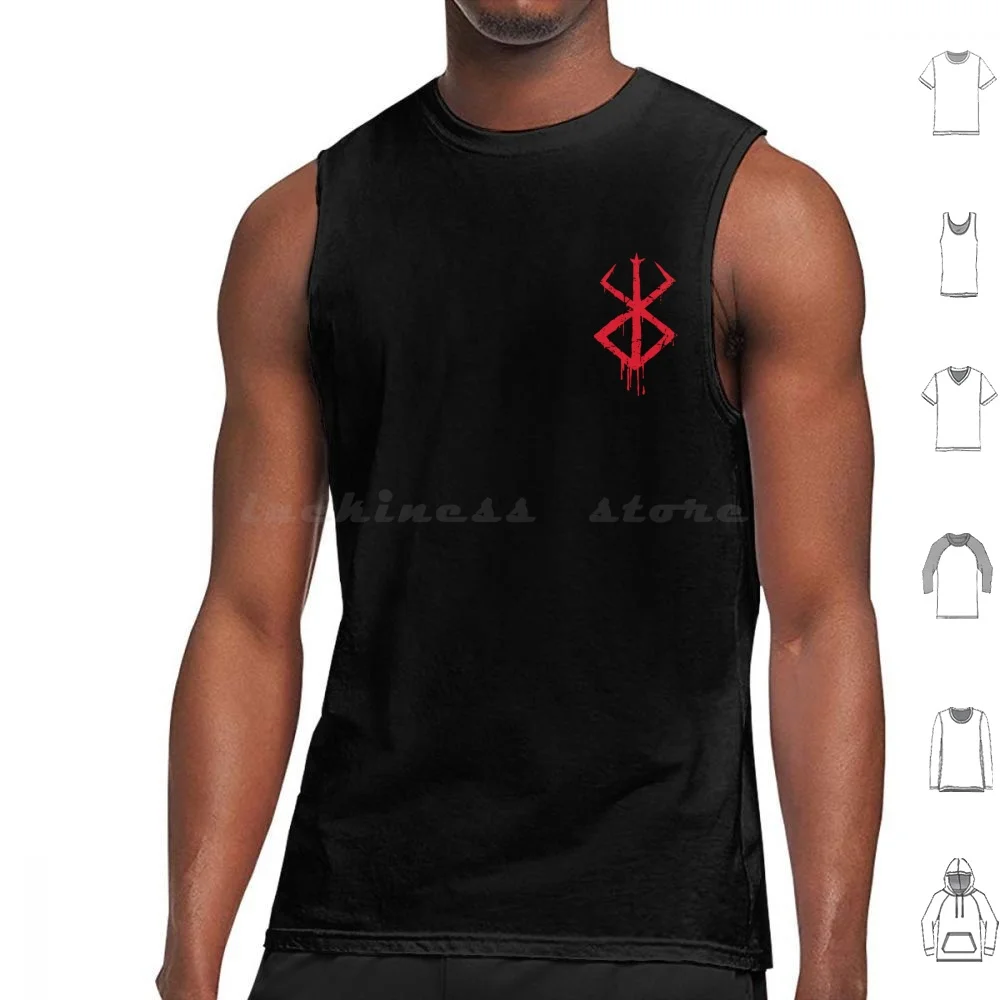 

Berserk Tank Tops Print Cotton Anime Berserk