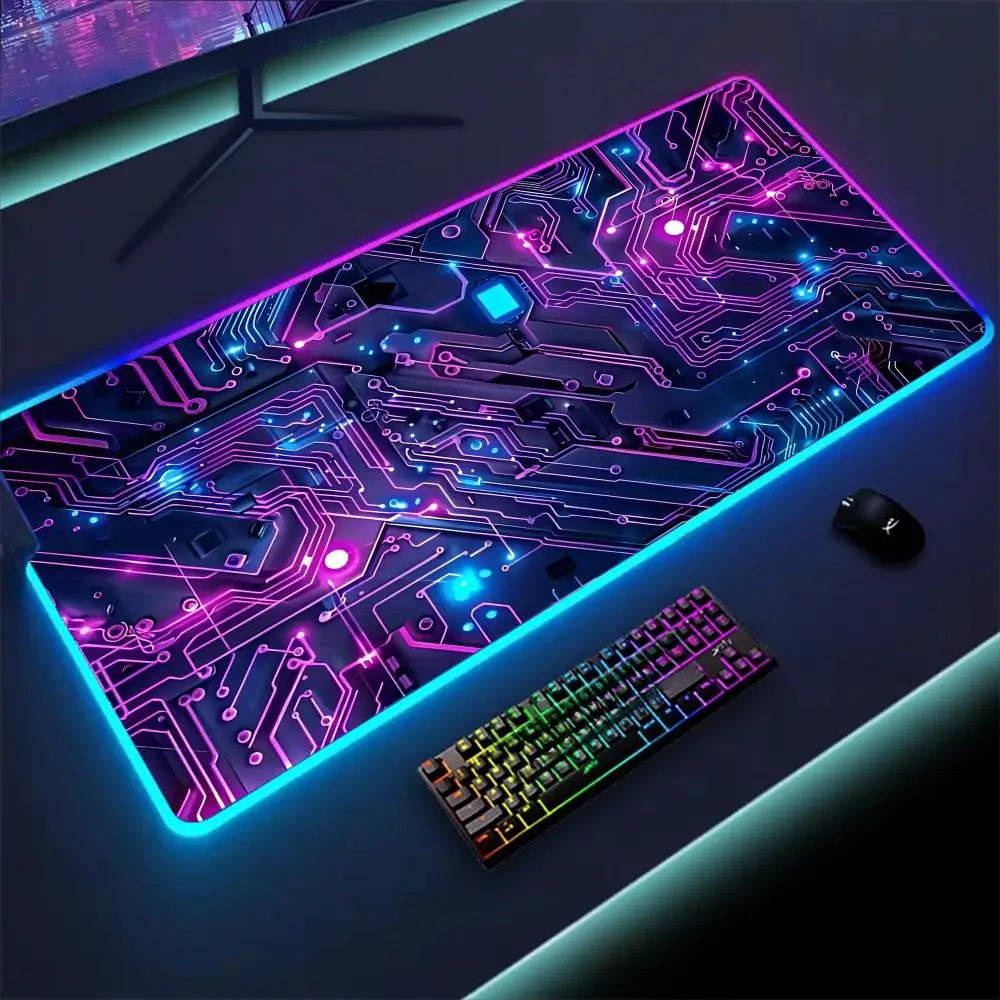 

RGB Gaming Mouse Pad Mousepad Gamer Desk Mat Large Keyboard Pad Xll Carpet Computer Table Surface For Accessories Xl Mauspad