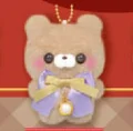 purple bow bear