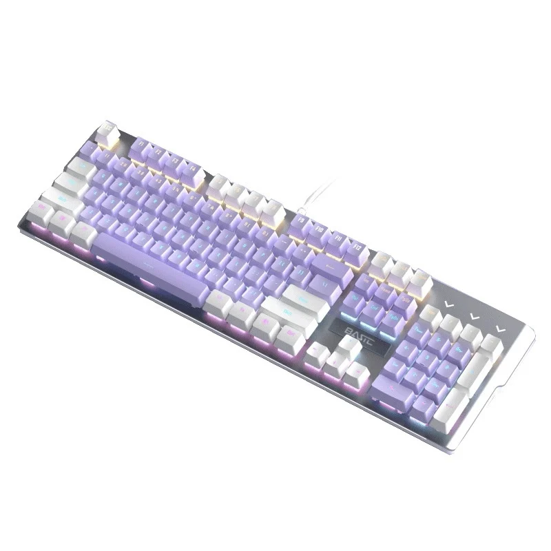 

Wired mechanical gaming keyboard backlit gaming keyboard suitable for ergonomic multi-color mixed light PC computers and laptops