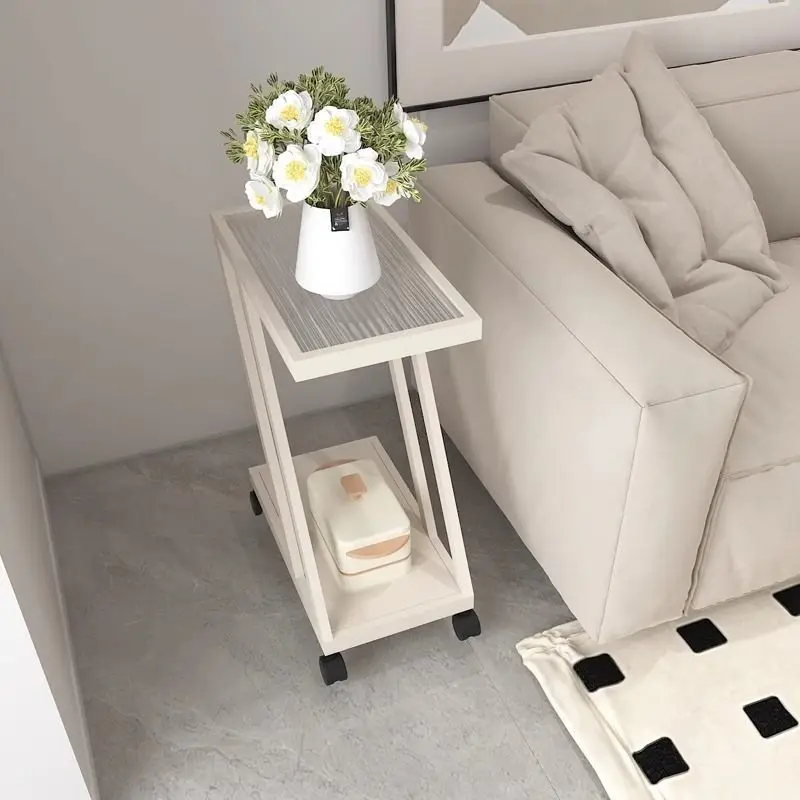

Modern Minimalist Living Room Small Coffee Table, Movable Small Table, Sofa, Side Cabinet, Table Corner Table