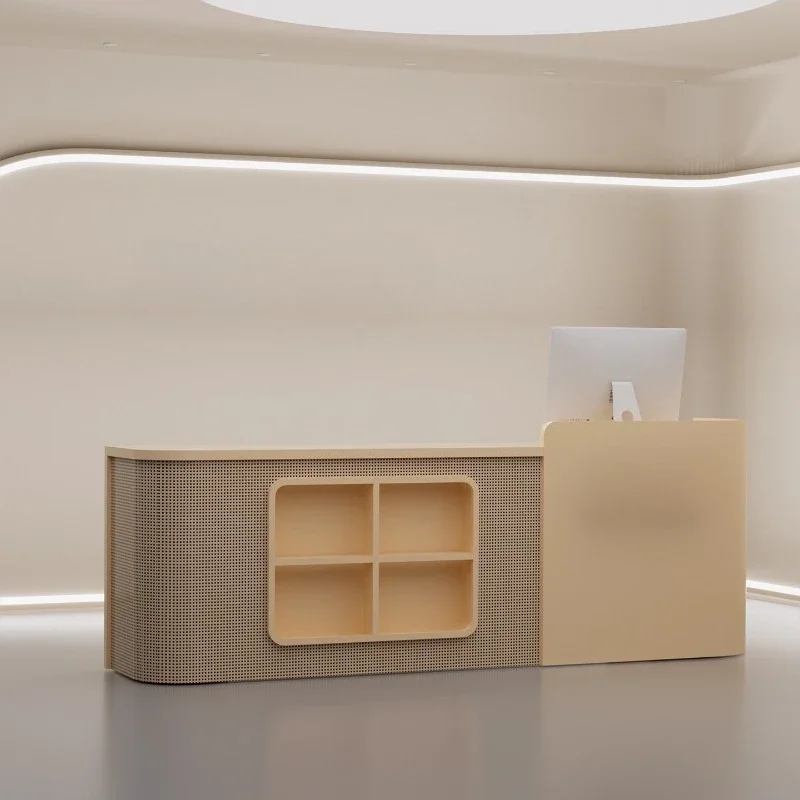 Business Reception Desk Market Acrylic Podium Standing Hairdresser Reception Desk Projector Mostrador De Tienda Furniture