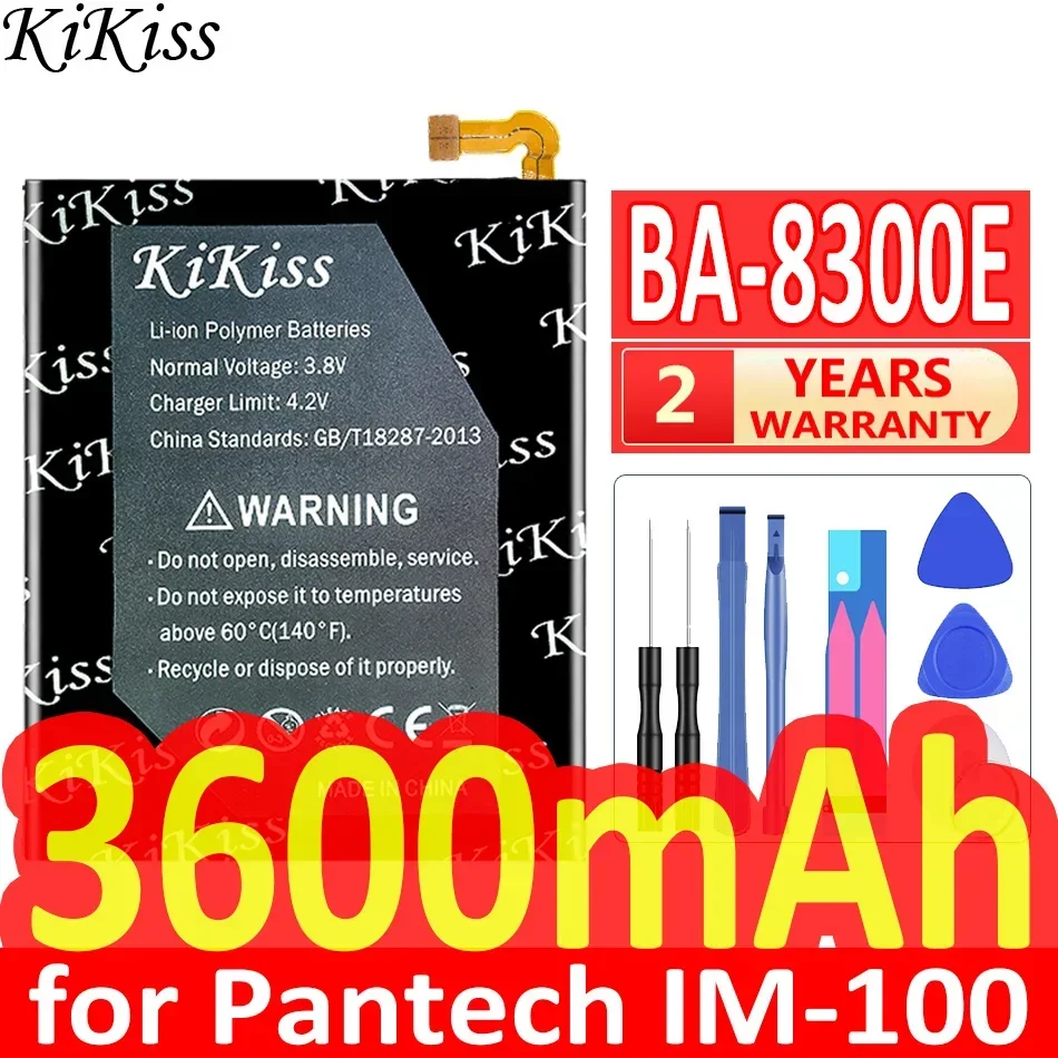 

3600mAh KiKiss Powerful Battery BA-8300E BA8300E for Pantech IM-100 IM-100K IM-100S