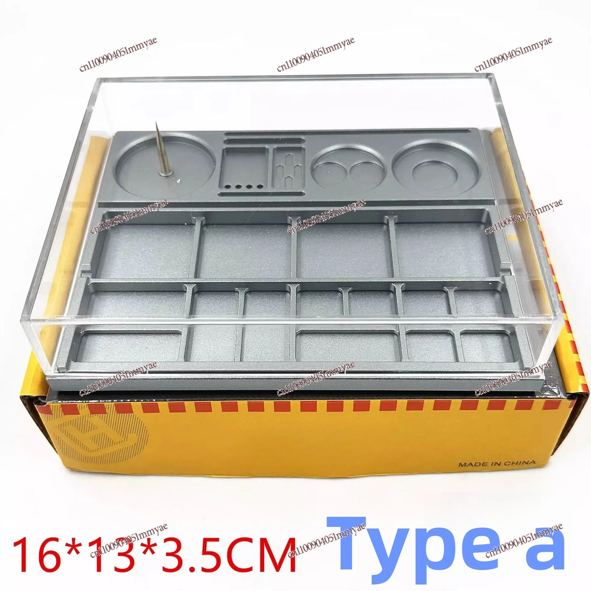 

Watch Repair Tools Metal Parts Box Multi-grid Distinction Maintenance Auxiliary Tools Shockproof Bracket Screw Storage Disk