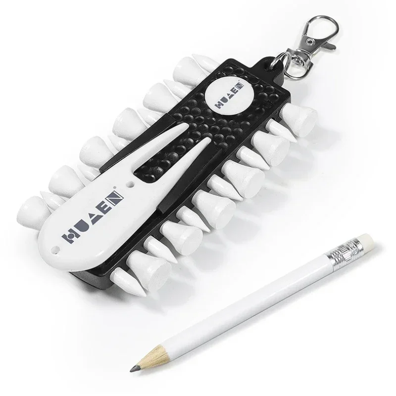 

Golf tee holder Portable fork Ball position marking green fork Golf tee accessories organizer