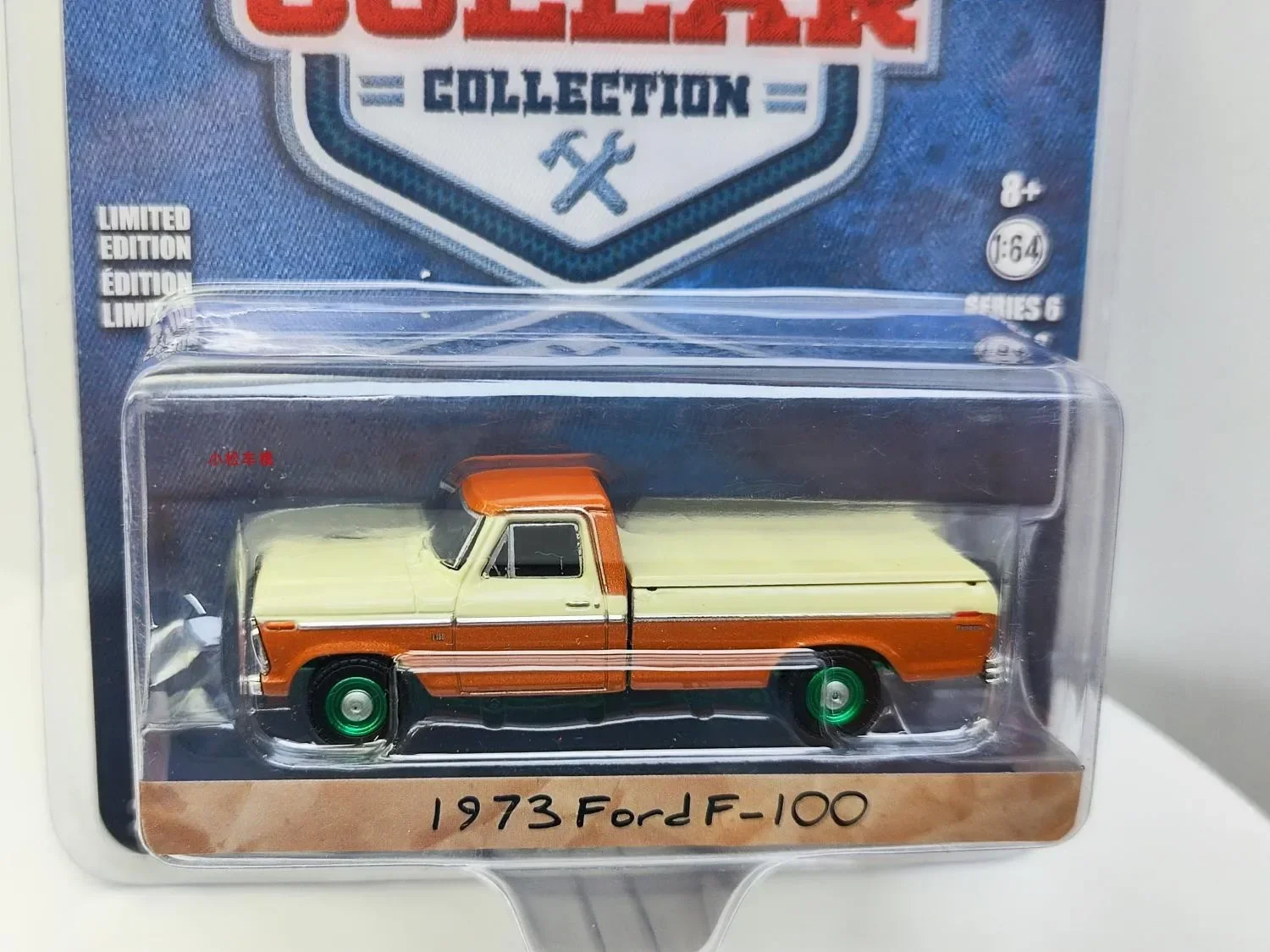 1:64  1973 FORD F-100 WITH Bed Cover Green machine Collection of car models