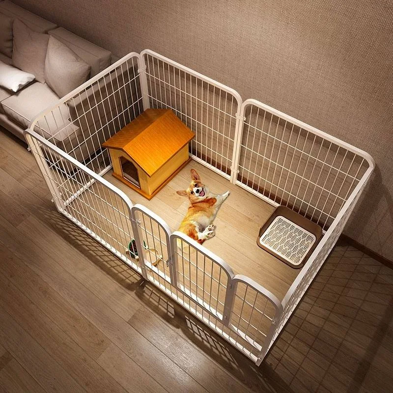 Pet enclosure, indoor dog cage, small and medium-sized dog, Teddy Corgi isolation door, fence, fence, dedicated dog kennel