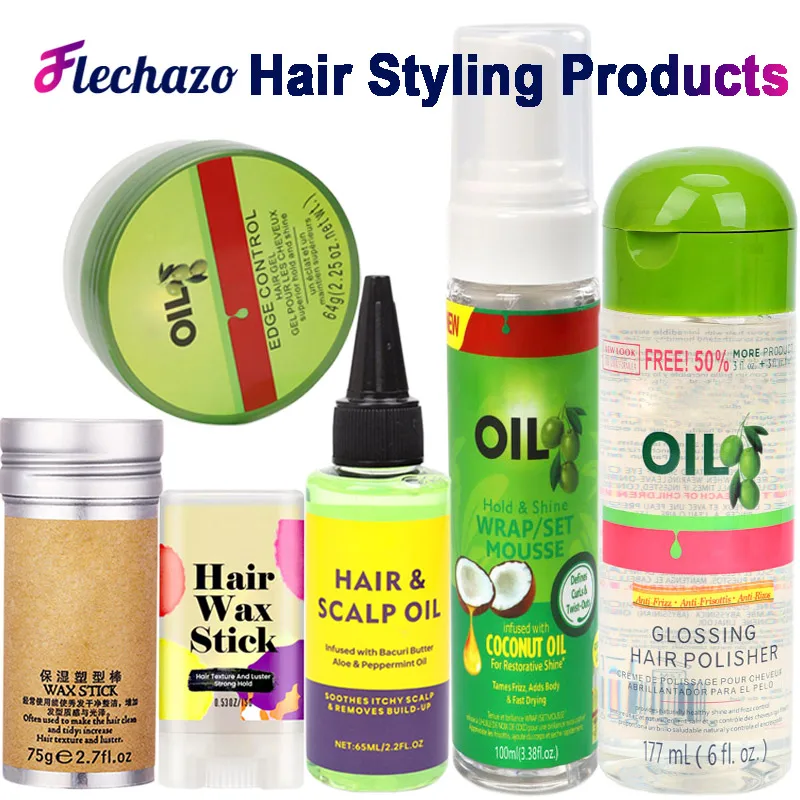 

Hair Styling Products Hair Wax Stick Edge Control Olive Oil Wrap/Set Mousse Glossing Hair Polisher Hair Scalp Oil Easy To Use