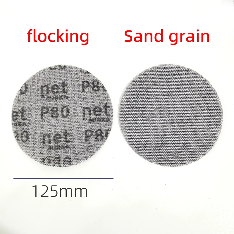 Imagem -04 - Mirka-discos de Lixa de Malha sem pó Anti-bloqueio Gancho e Loop Discos Abrasivos Moagem a Seco Lixa 80 a 800 Grit 125 mm