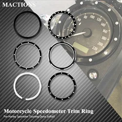 Embellecedor de velocímetro de motocicleta, anillo de bisel, cubierta de ráfaga de aluminio para Harley Touring Road King Sportster XL883 1200 Dyna FXDBC FLSTF