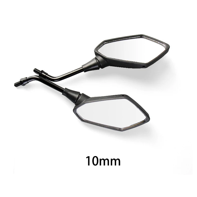 2 stks/paar Universele 8mm 10mm Motorfiets Spiegel Scooter E-Bike Achteruitkijkspiegels Elektromobiel Achterkant Bolle Spiegel