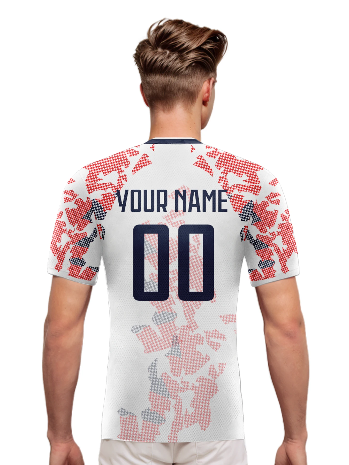 Custom Paraguay Soccer Jersey Personalized Name Number, National Team Football Shirt Flag Design for Men Kids Women view 3