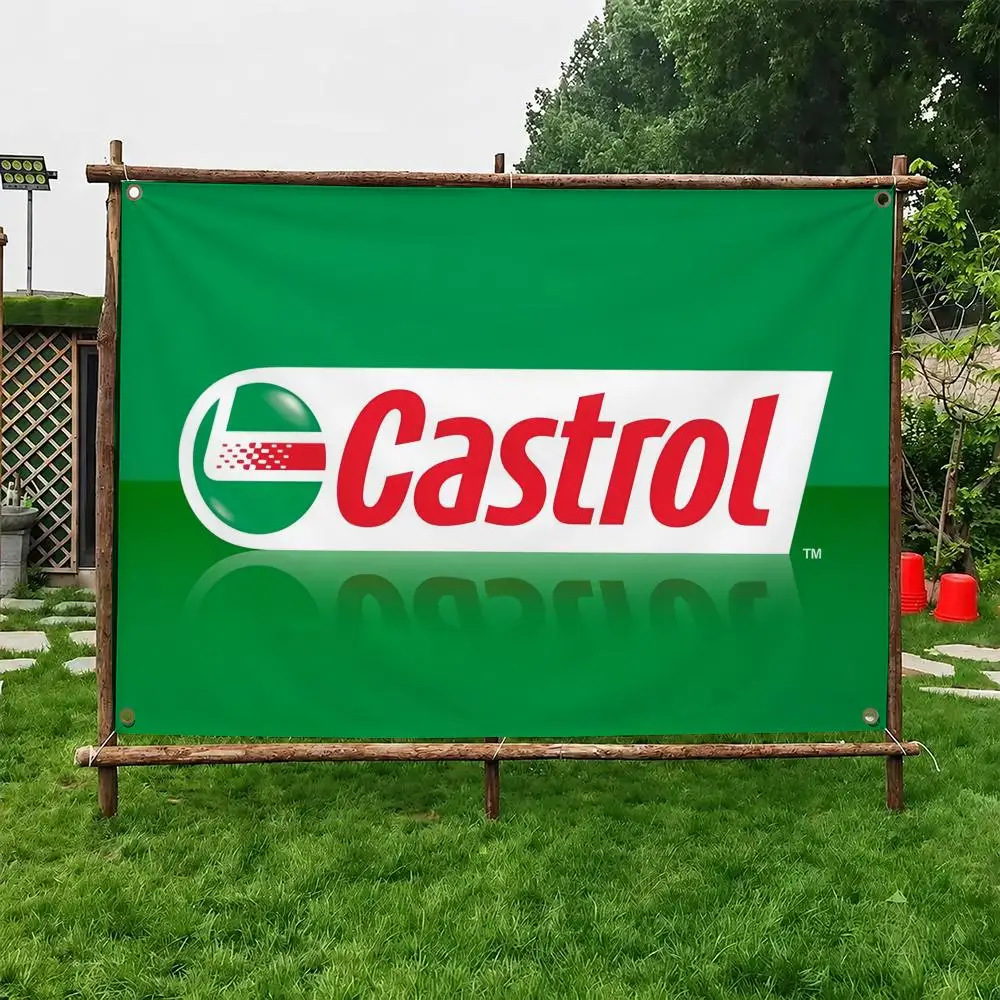 C-Castrol Flags Custom Wall Hanging Background Art Banner For Bedroom Home Living Room Outdoor Decor