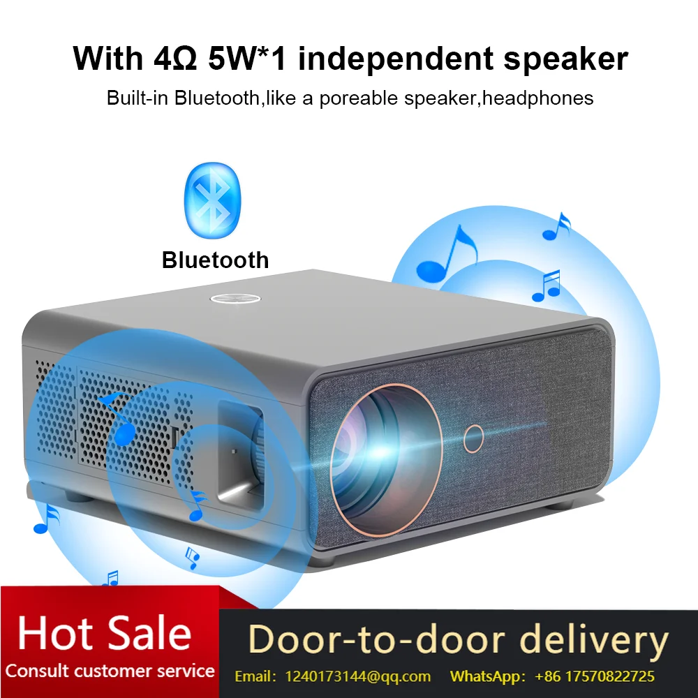 Proyector Láser para Exteriores 4K, Proyector de Video 4K de Largo Alcance con Iluminación Láser Full HD y 10000 Lúmenes