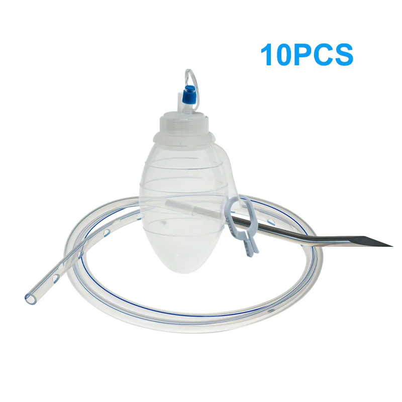 

BamuCare 10PCS Closed Wound Drainage System Silicone Reservoir and Round Perforated Drain with Trocar Wound Drainage wholesale