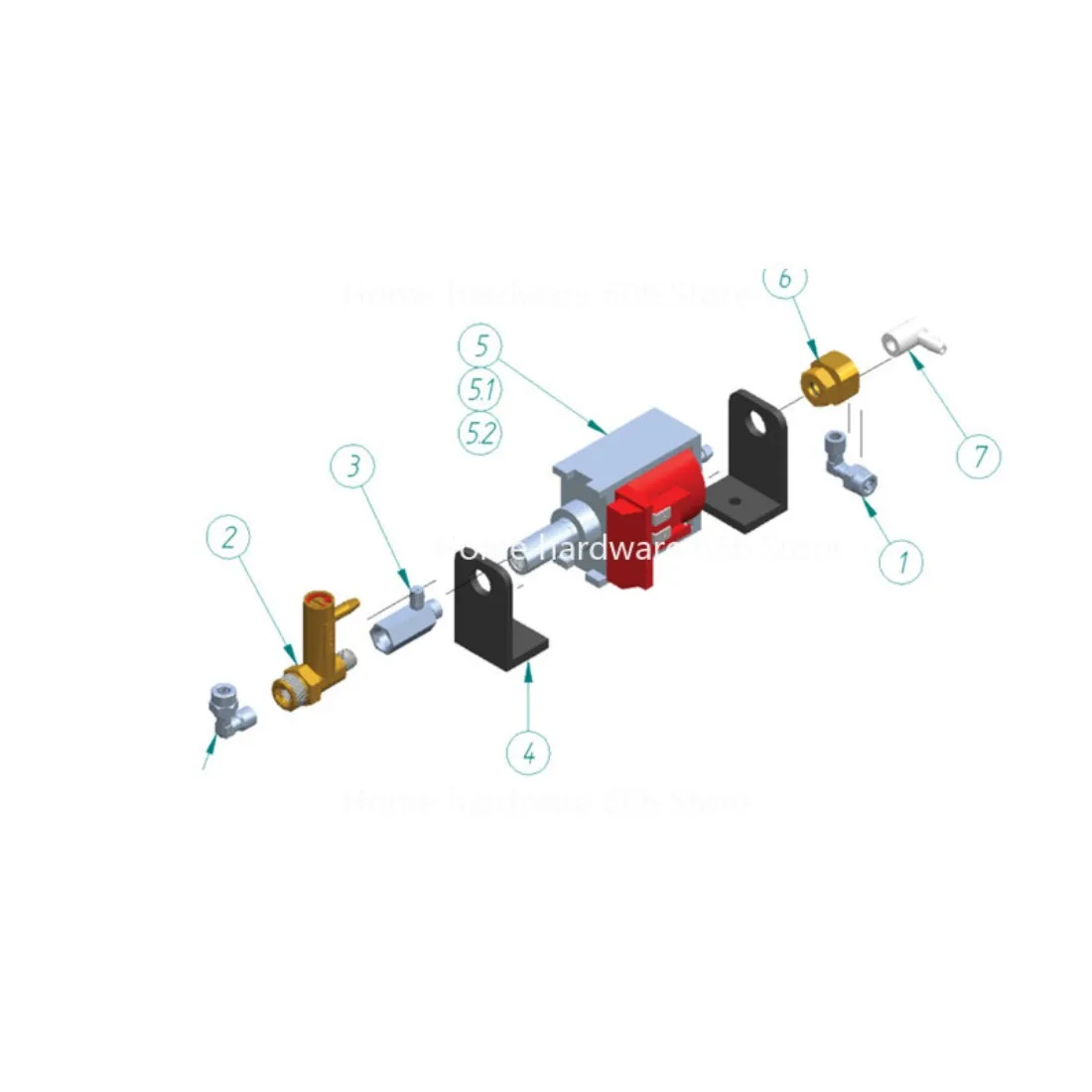 

E61 Coffee Machine Vibration Pump Pressure Regulating Valve Pressure Regulator Valve Check Pressure Relief Valve Accessories