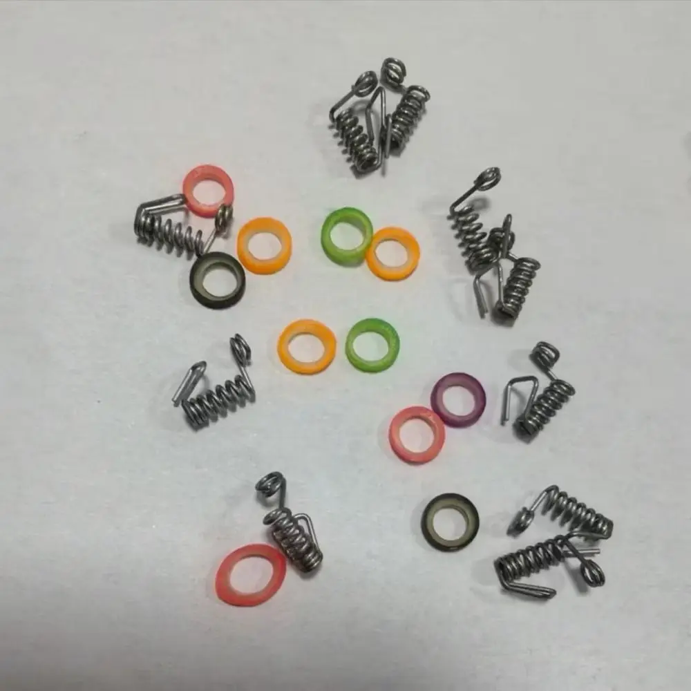 10 pçs ganchos de isca de camarão vivo primavera ganchos de pesca-ganchos fixos de camarão vivo farpado de aço carbono com furos