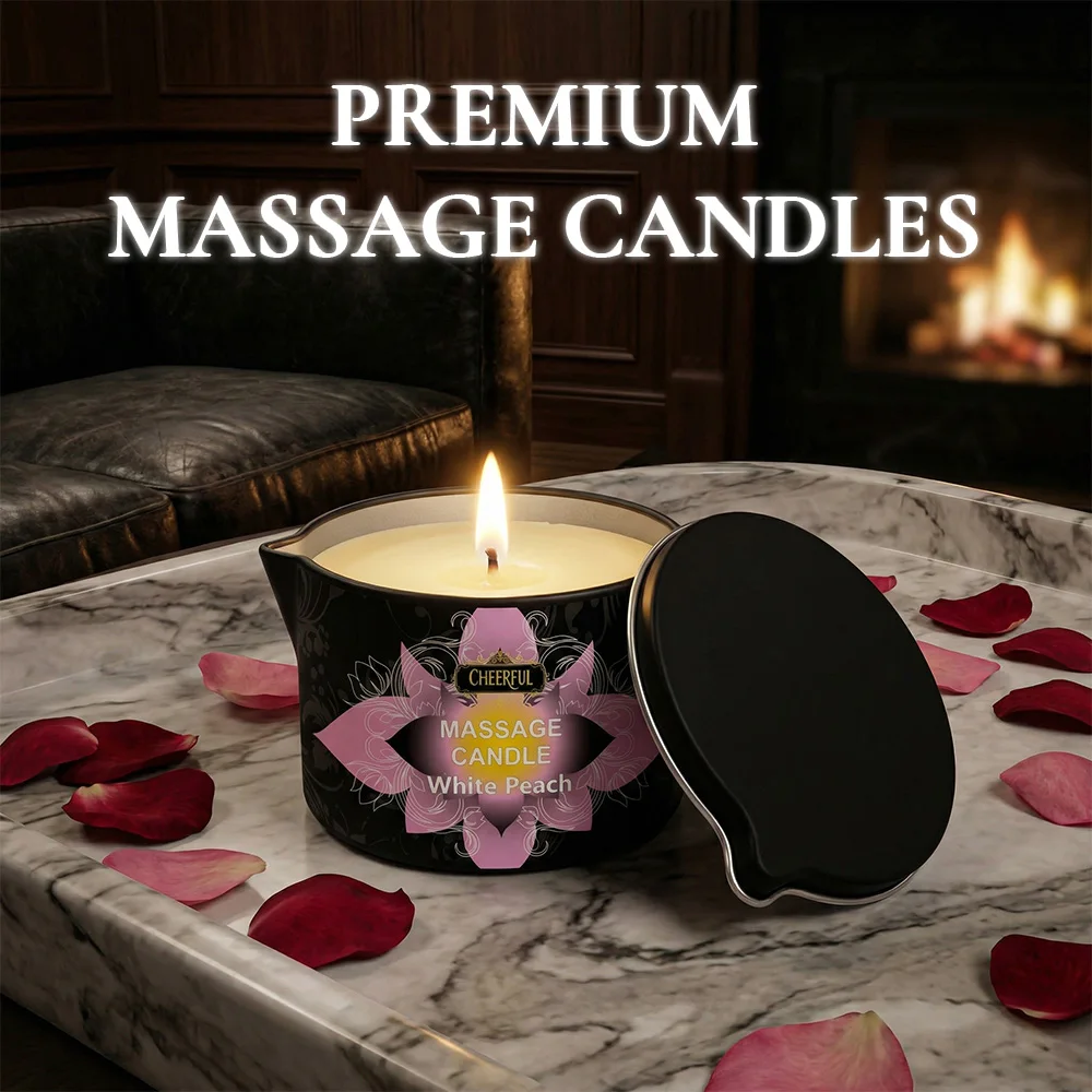 Massageöl-Kerze, feuchtigkeitsspendende Aromatherapie-Kerze, kreative, verbrühungssichere Eisenkerze, ein perfektes Geschenk für Familie und Freunde.