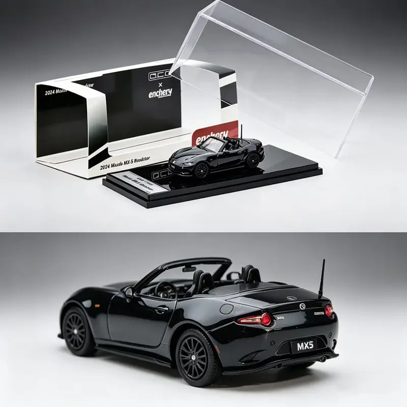 1:64 MAZDA MX-5 RF Roadster 2024 Legierung Straßen-Sportwagen Modell Druckguss Metall Rennwagen Fahrzeugmodell Simulation Sammlerstück Geschenk