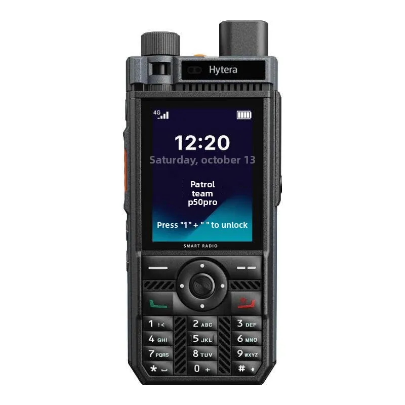Original Hytera P50 Pro 4G LTE PoC Radio Global Range Walkie Talkie IP66 Waterproof GPS Tracking For Fleet Security