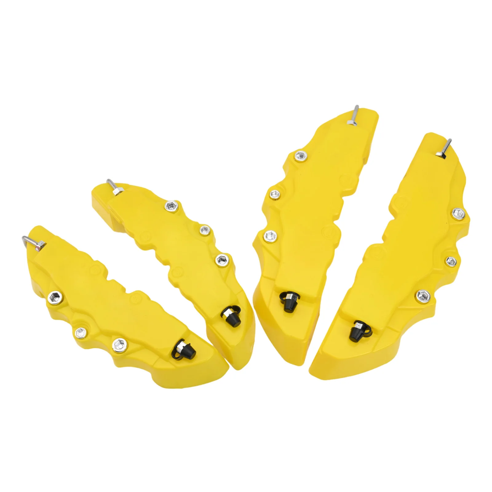 مجموعة من 4 أغطية فرجار الفرامل مع أنابيب زيت الدمية المعدنية الكاملة لتعزيز جماليات قرص السيارة الأمامية والخلفية #3