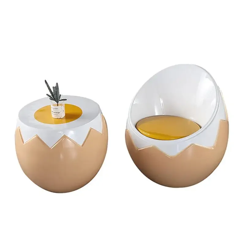 Customized glass fiber reinforced plastic chair cartoon eggshell rest chair shopping mall leisure chair reception negotiation ta