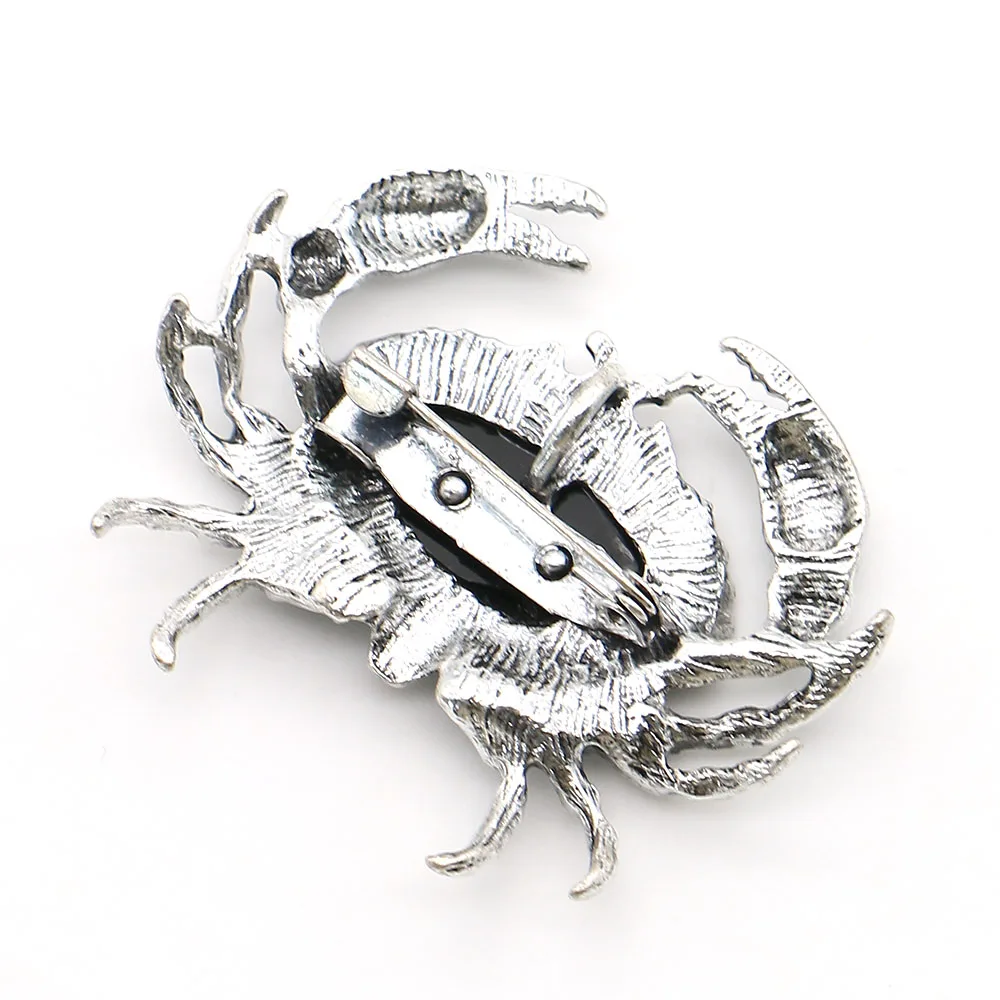 

Crab Shape Natural Abalone Shell Pendants Alloy Inlaid Freshwater Shell Design Brooch Jewelry 1 Pc Handmade Necklace Material