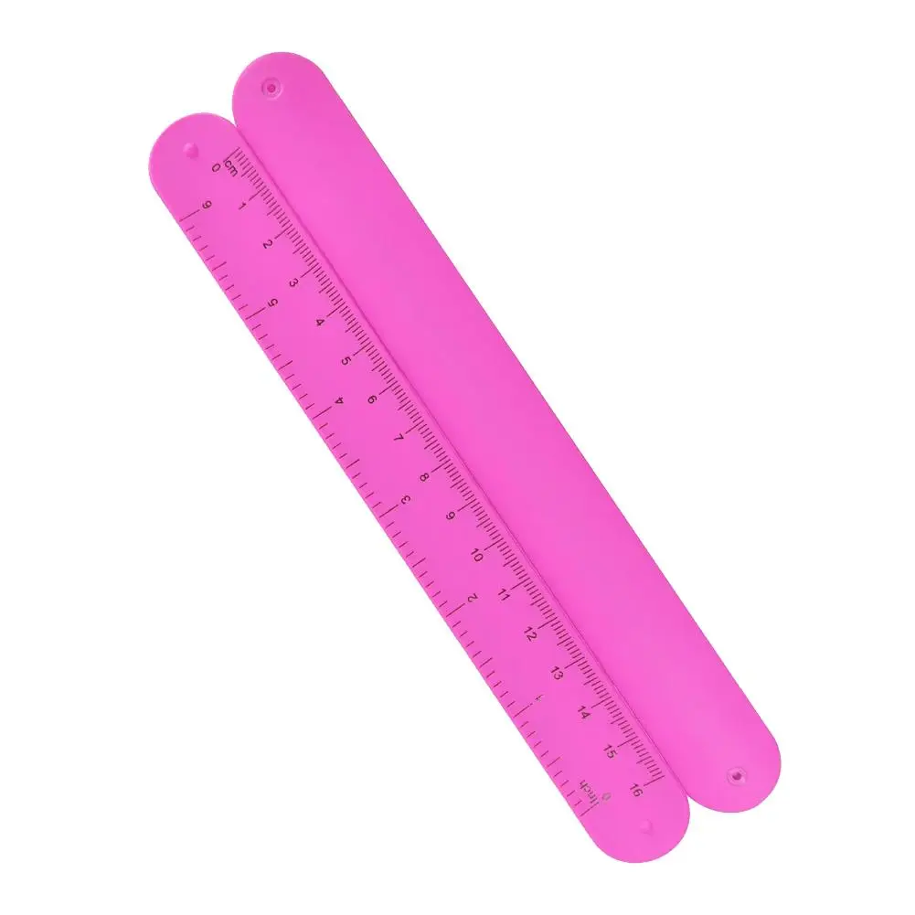 1PC Colorful Ruler Slap Bracelets Silicone Learning Scale Ruler For Kids Slap Wristbands Rulers Party Favor School Prize Gi X4C7