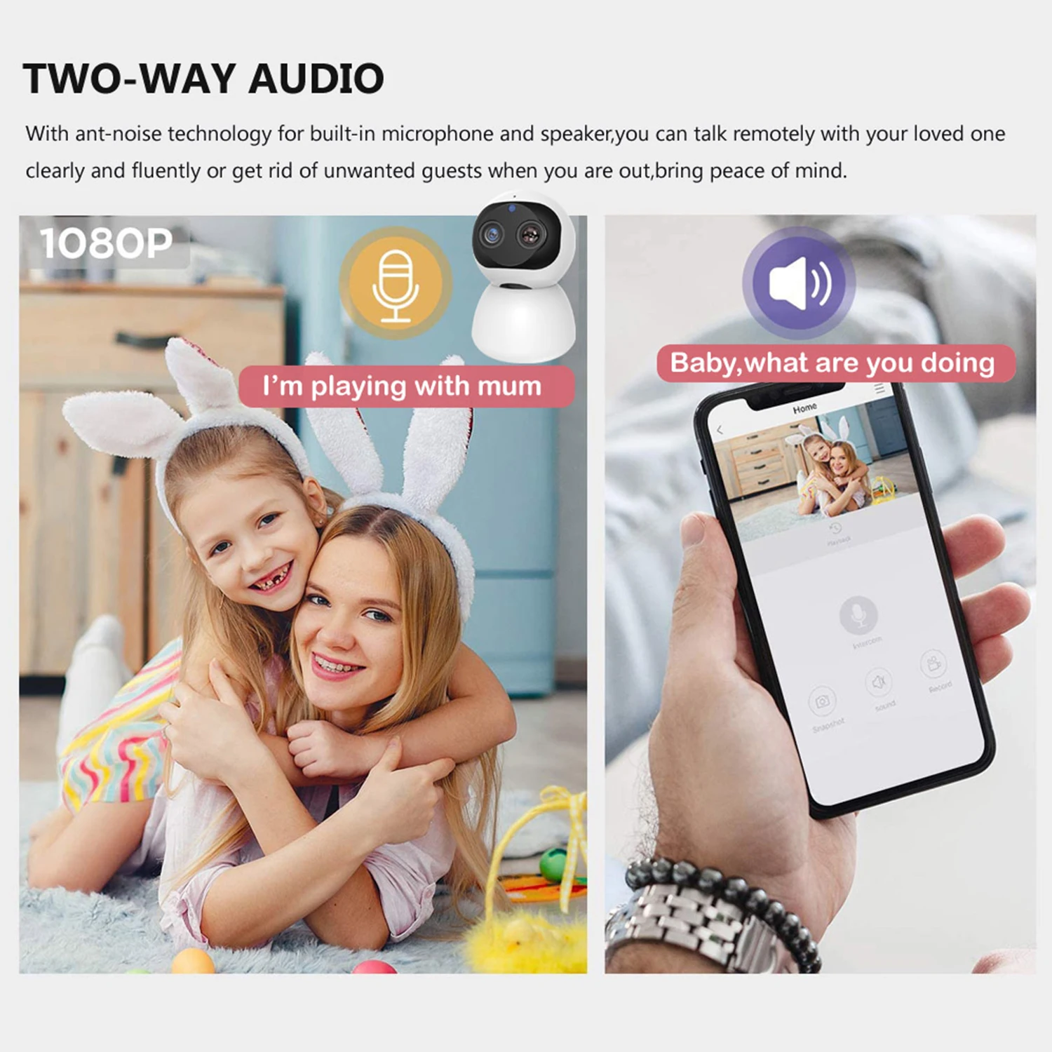 Ip Camera Wifi Camera Verrekijker Hd Camera Roterende Camera Home Security Smart Systeem Dome Camera