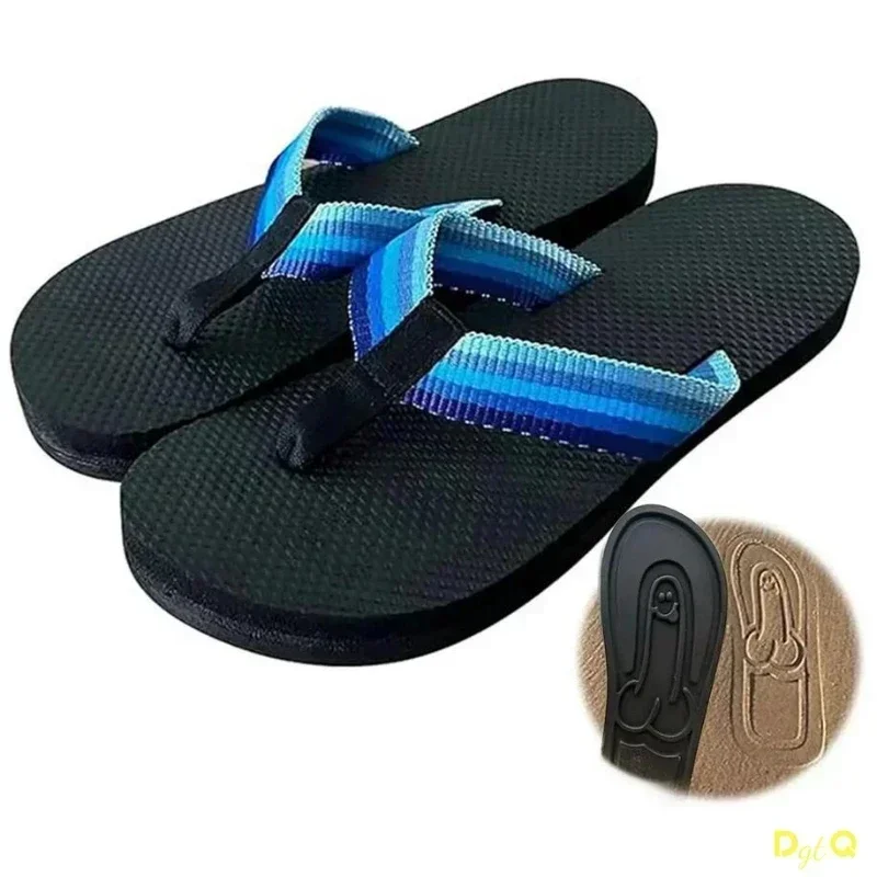 Verborgen Penisflops Parodiëren Creatieve Penisslippers Zomer Strandcomfort Antislip Heren Sandaal Strand Slippers Dick Slippers