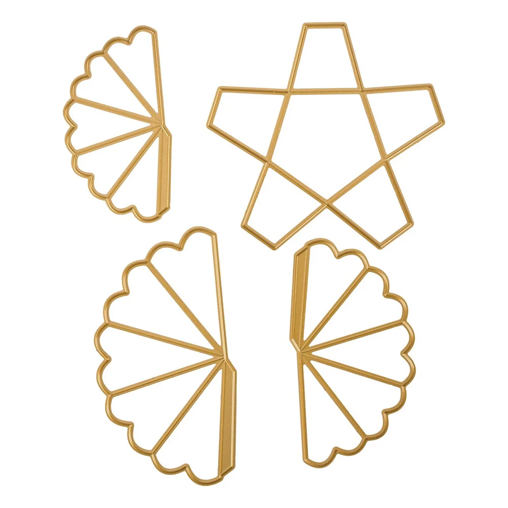 3D Huisje Met Trapgevel Die Metal Craft Cutting Dies DIY Scrapbooking Decoration for 2026 Christmas Tree Mold Embossing Template