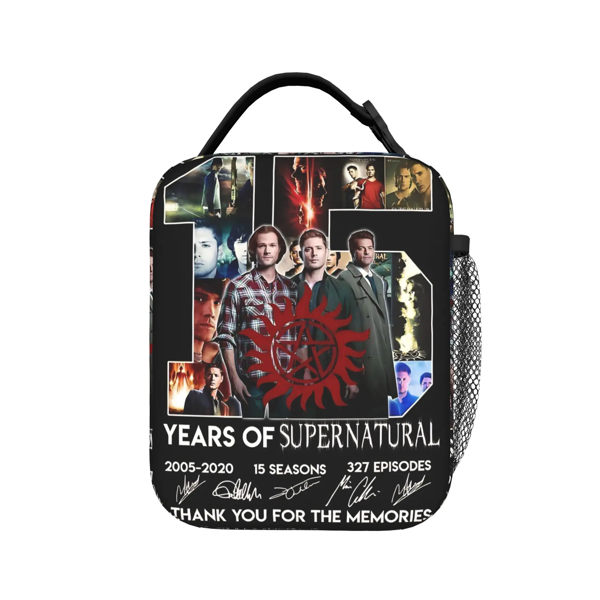 

Сумка для обеда Dean Winchester Supernatural Television, стильная портативная термосумка-тоут на молнии для пикника на природе, дизайнерская сумка для ланча