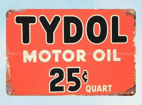 Tydol Motor Oil metal tin sign contemporary wall decor