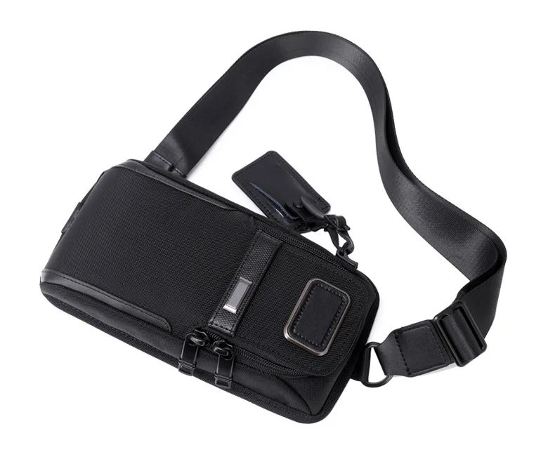 

Men's Ballistic Nylon Chest Bag – Fashionable Casual Sling Shoulder Pack, Lightweight 2603585D3