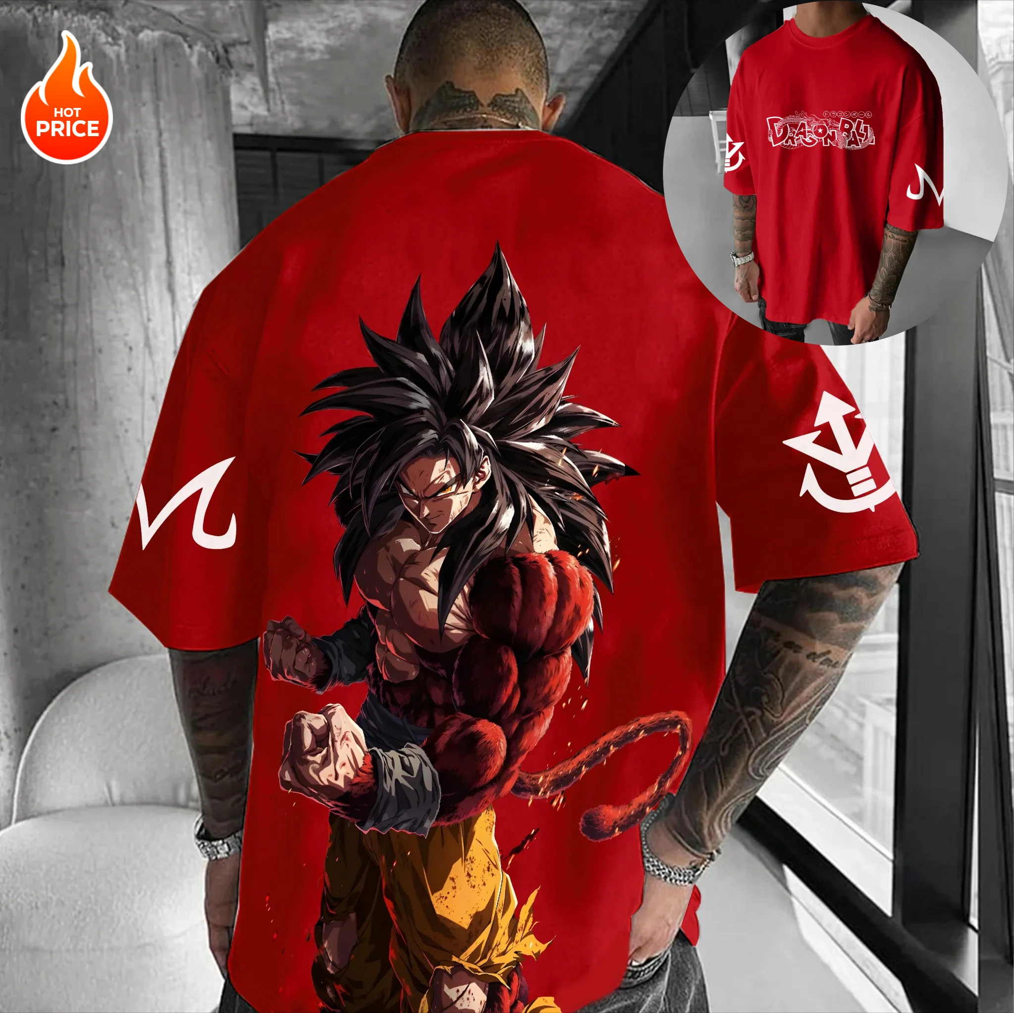 أنيمي لعبة دراغون بول سوبر سايان Harajuku الرجال تيشيرت صيفي 2025 المتضخم ريترو الشارع المرأة عادية فضفاض كم قصير للجنسين